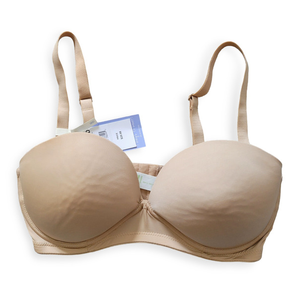 Motherhood Maternity 4 Ways Convertible Strapless Underwire Bra Light Tan Sz 36D - Picture 1 of 7